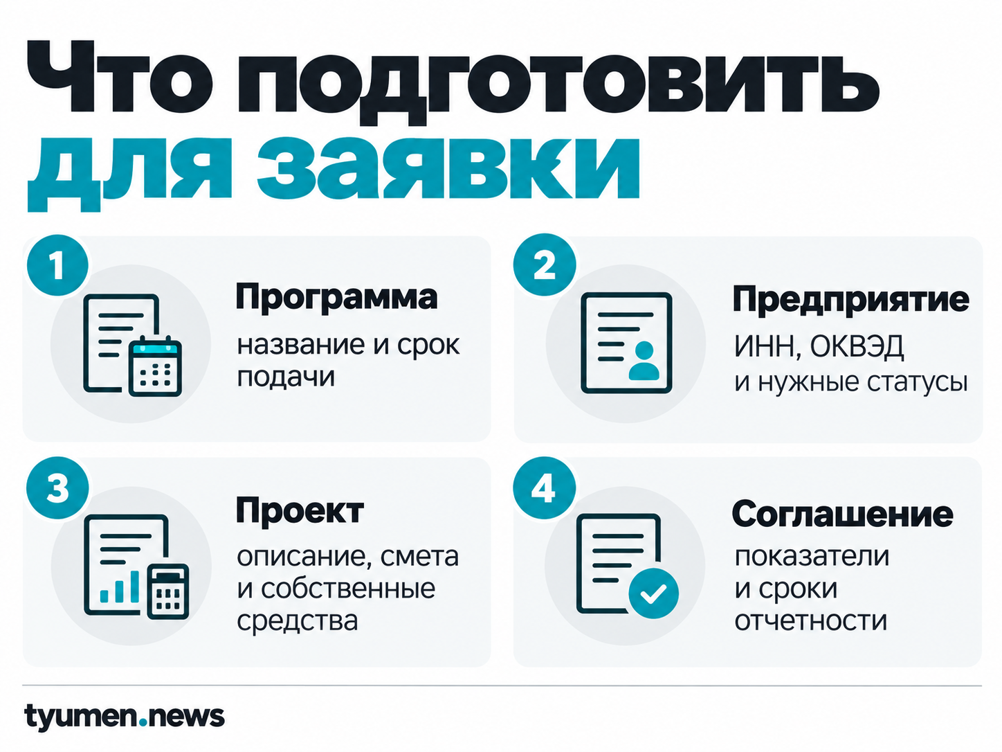Что подготовить для заявки